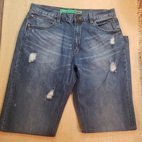 Coogi Denim Jeans Straight Mens Size 35x32 Embroidered Logo Pockets - Picture 2 of 10